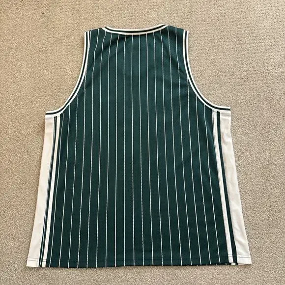 Aime Leon Dore Shirt Jersey Mens Sz XL Green White ALD Knit Tank Top Basketball - Picture 11 of 11